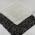 3/7 mm Sequin & Bubble-Bead Embroidered Velvet-Base Fabric — fabric photo 3
