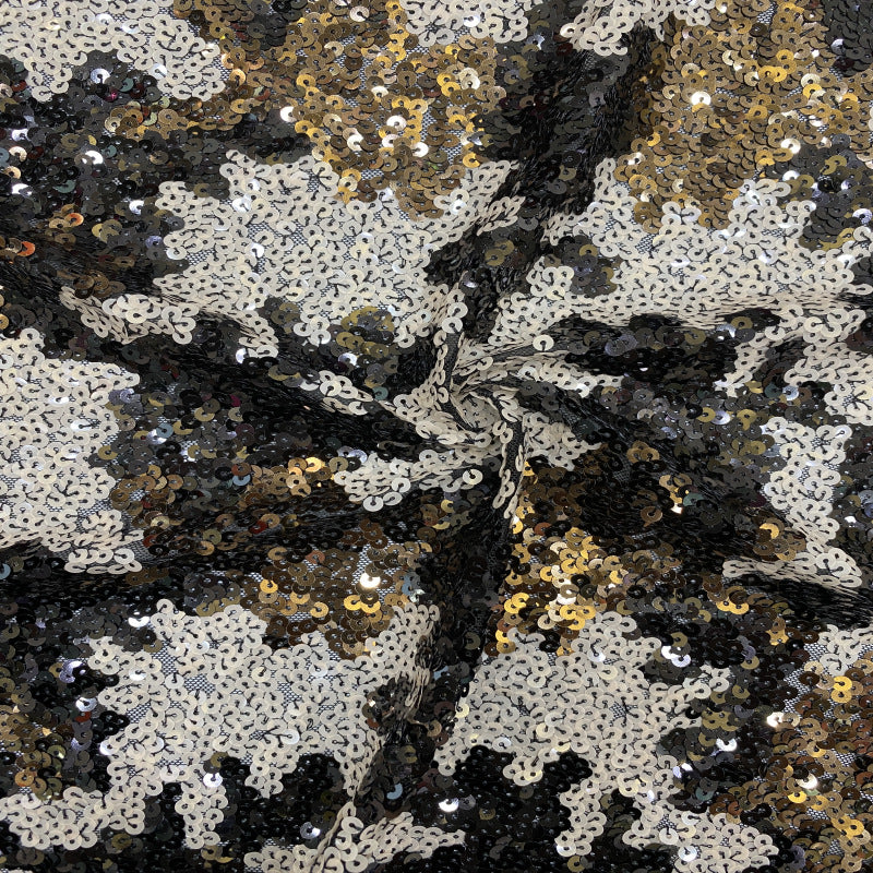 Stretch 5 mm Sequin Embroidered Stretch Mesh Fabric – Design 34719 — fabric photo 3