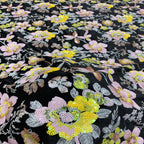 Ethnic-Style Velvet Colorful Sequin Fabric — fabric photo 3