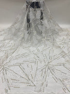 Corded Double-Bead and 4/7 mm Crystal Sequin Fabric — fabric photo 4
