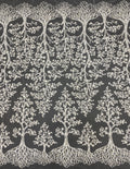 Botanical Sequin & Bugle-Bead Embroidered Bridal Fabric – Design 11647 — fabric photo 6