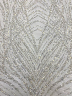 Colorful Sequin Ethnic Motif Embroidery Fabric — fabric photo 5