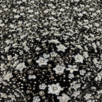 Black Base Plum Blossom Double Bead 3/7mm Sequin Fabric — fabric photo 3