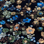 Velvet with Multicolor Sequin Embroidery — fabric photo 5