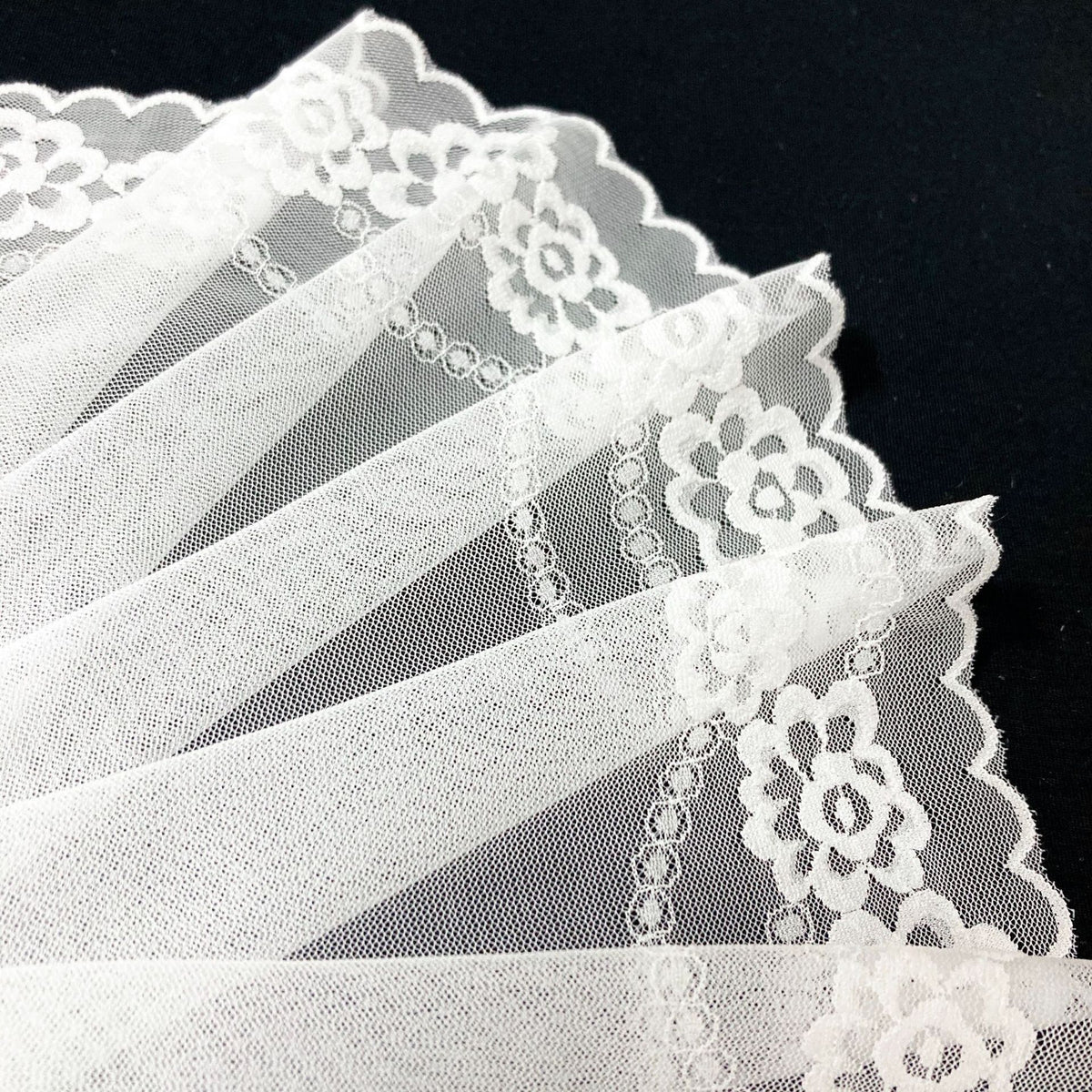 Wide Stretch Nylon Lace Trim — fabric photo 4