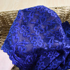 Double-Scallop Textured Stretch Nylon Lace Trim 30 cm