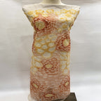 Printed Ribbon Bugle Bead Sequin Embroidery Fabric — fabric photo 3