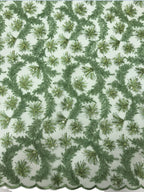 Sequin Embroidered Tulle Mesh Fabric – Design 49855 — fabric photo 5