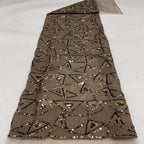 Geometric Bead Sequin Embroidery Fabric