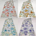 Botanical Sequin & Laser-Cut Embroidered Bridal Fabric – Design 17631