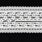 Five-Petal Floral Textured Stretch Nylon-Spandex Lace Trim 18.5 cm — fabric photo 3