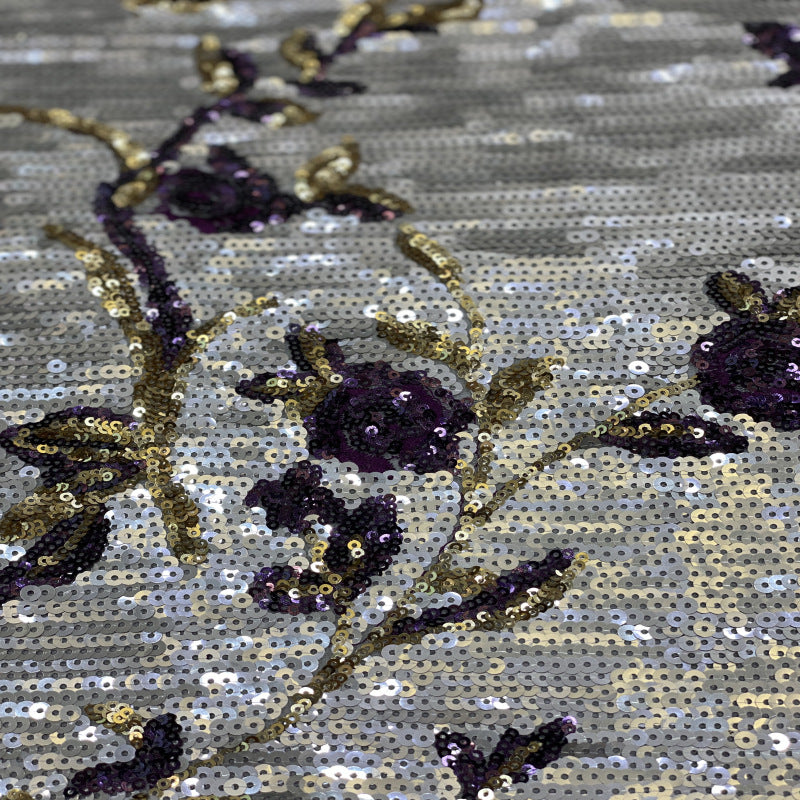 Colorful 3/5mm Sequin Dress Fabric — fabric photo 4