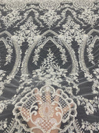 Court-Inspired Bead Sequin Embroidery Fabric — fabric photo 2