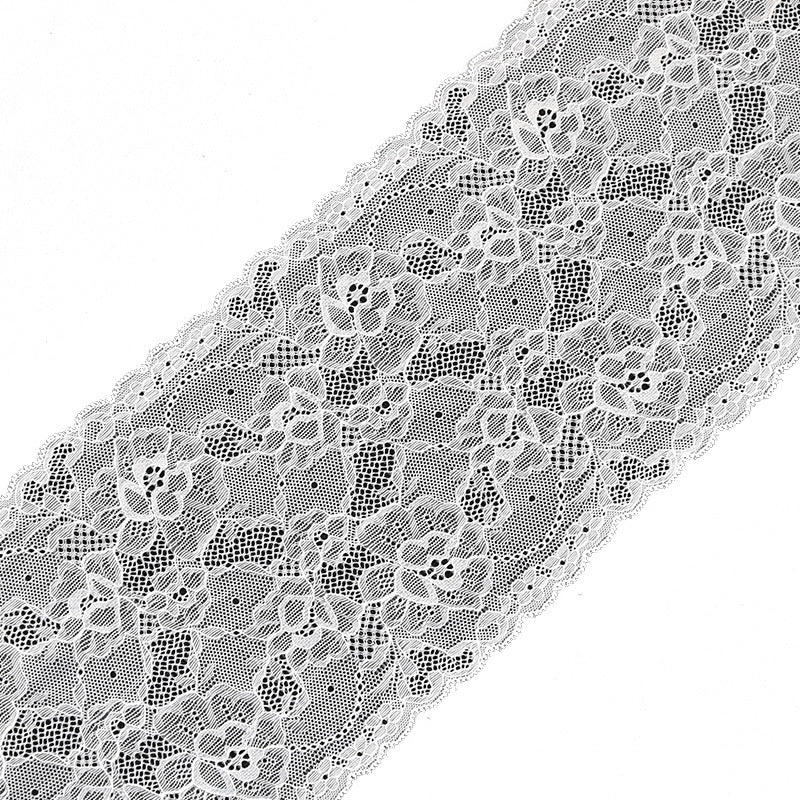 Picot-Edge Stretch Nylon Lace Trim 18 cm — fabric photo 4