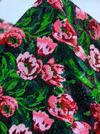Multicolor Sequin Embroidered Chiffon Fabric — fabric photo 4
