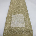 Lace-Base Raised Bead and Sequin Bridal Fabric — fabric photo 5