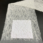 Oversized Foam Bead Embroidery Fabric for Gowns — fabric photo 2