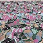 Large Floral Colorful Sequin Embroidery Fabric — fabric photo 3