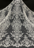 Sequin Embroidered Bridal Fabric – Design 93663 — fabric photo 6