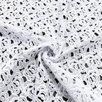 Rose Embroidered Lace Fabric — fabric photo 2