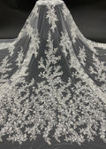 Thread Bead & 3/7mm Sequin Wedding Fabric — fabric photo 6