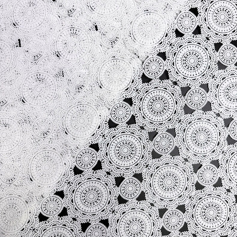 Polyester Corded Water-Soluble Guipure Lace Fabric – 5-Yard Multiples — fabric photo 2