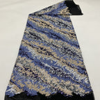 Twill-Effect Colorful Sequin Stretch Mesh — fabric photo 5