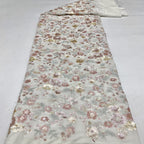 Velvet with Multicolor Sequin Embroidery