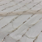 Feather Beaded Sequin Embroidered Mesh Fabric — fabric photo 4