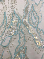 Gradient Double Bead 7/9mm Sequin Fabric — fabric photo 2