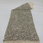 Stretch 3/5 mm Sequin Embroidered Stretch Mesh Fabric – Design 63615 — fabric photo 4