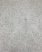 4 mm Sequin & White-Core Bead Embroidered Bridal Fabric — fabric photo 4