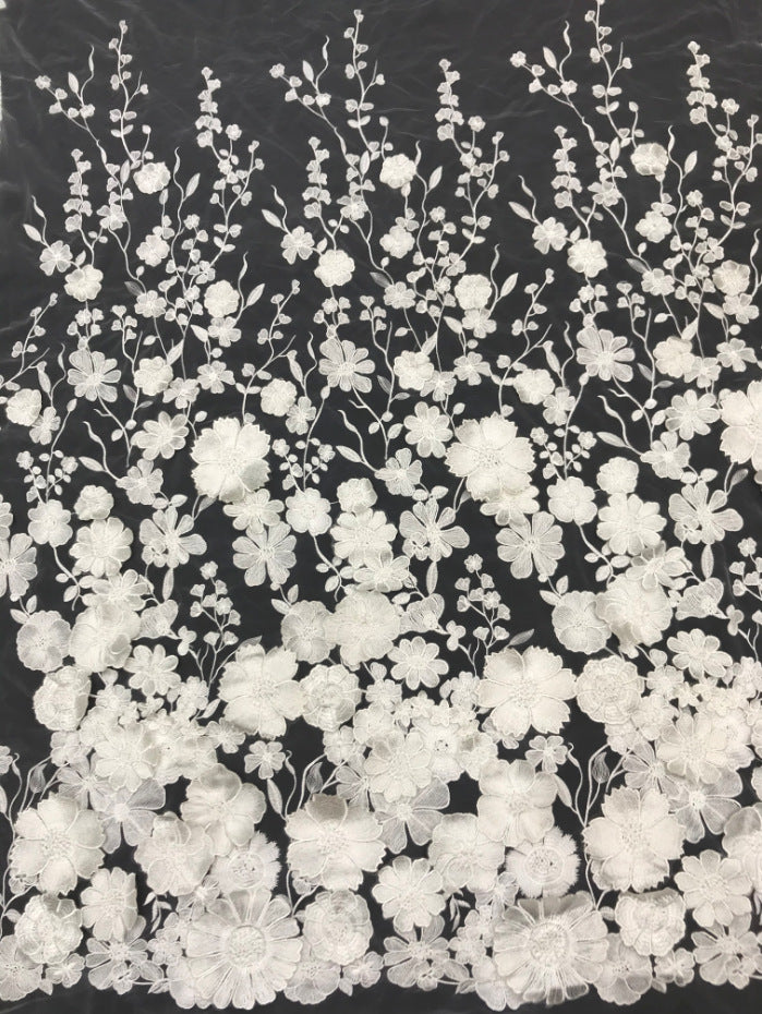 Multicolor Asymmetric Appliqué Fabric