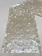 White Shell 9/12mm Sequin Stretch Mesh — fabric photo 6
