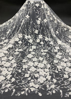 Fine Bead Embroidery & 3/4mm Sequin Dress Fabric