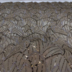 Geometric Cordwork Bead & Sequin Embroidered Fabric — fabric photo 2