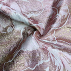 Metallic-Thread Embroidered Lace Fabric — fabric photo 2