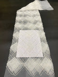 Grid Disc, Foam Bead & Sequin Embroidered Fabric — fabric photo 6
