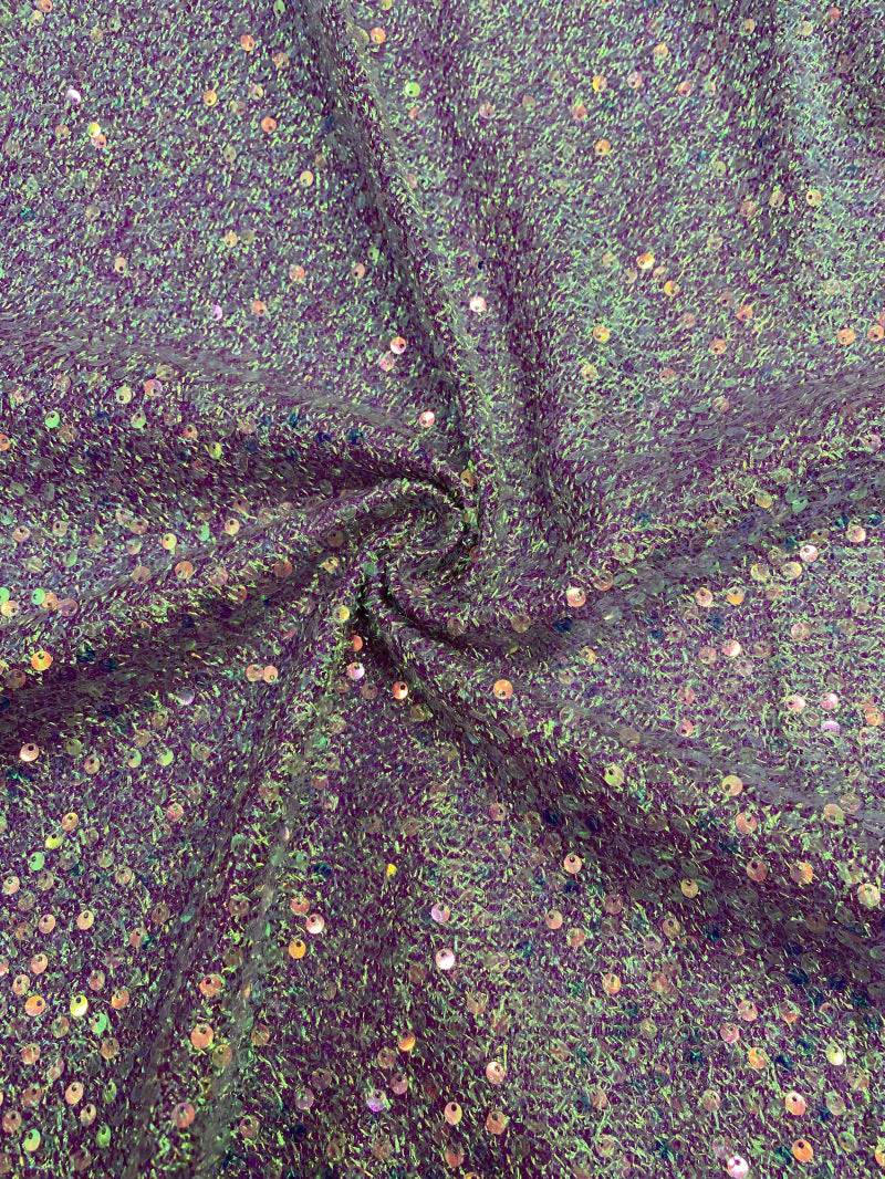 5 mm Sequin Embroidered Bridal Fabric – Design 20735 — fabric photo 3