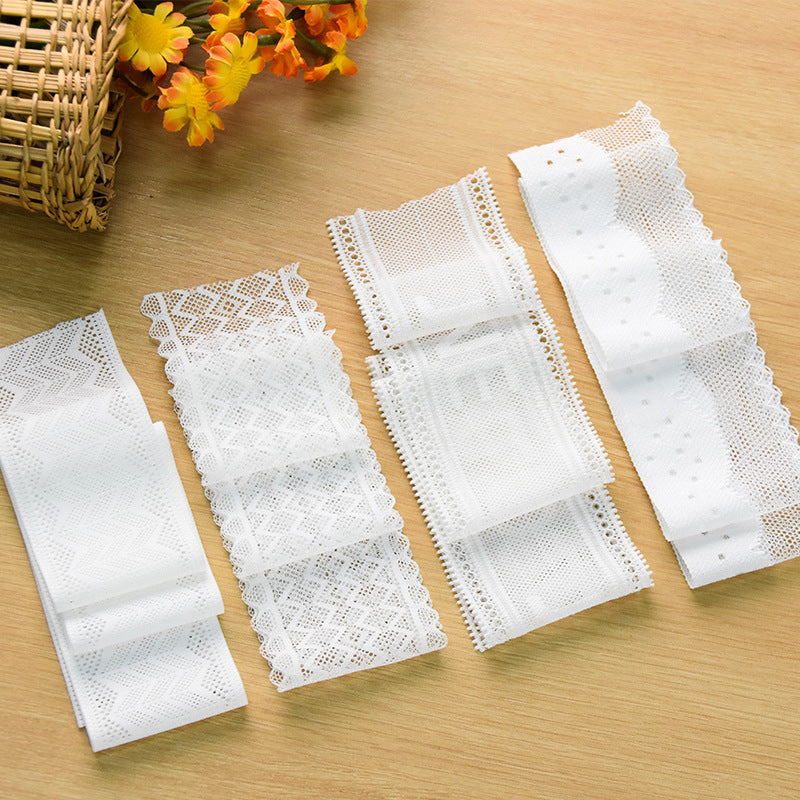 Single-Scallop Picot-Edge Stretch Nylon Lace Trim — fabric photo 3