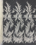 Sequin & Bugle-Bead Embroidered Bridal Fabric – Design 81183 — fabric photo 6