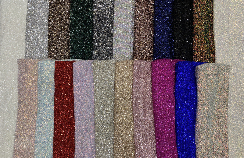 Multicolor 3 mm Sequin Embroidered Stretch Mesh Fabric — fabric photo 3