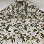 Magnolia Floral 3/5mm Sequin Fabric — fabric photo 2