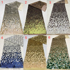 Gradient 5–18mm Sequin Embroidery Fabric