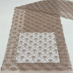 Apricot Fishscale Seed Bead Sequin Fabric — fabric photo 4
