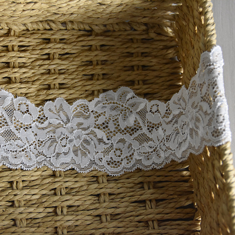 Textured Narrow Lace Trim 7.5 cm