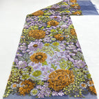 Multicolor Laminated Sequin Embroidery Fabric – 8 Colorways — fabric photo 2