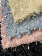 Sequin & Cordwork Embroidered Tulle Mesh Fabric