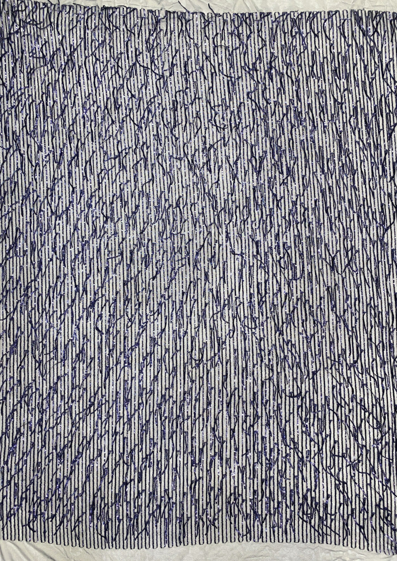 Straight Fringe Laminated Sequin Fabric — fabric photo 6