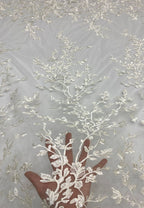 Sequin Embroidered Bridal Fabric – Design 56831 — fabric photo 4